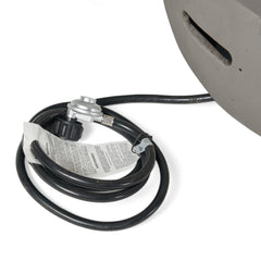 27' Bowl Shaped MGO Propane Fire Pit 40000 BTU, Light Grey (Tank Cover