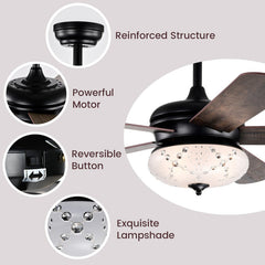 52 Inches Ceiling Fan with Remote Control
