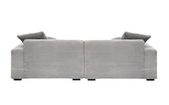 104.72-inch 4-seat large sofa with 4 throw pillows, living room sofa