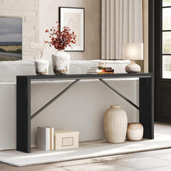 Console Table, 70.9" Long Sofa Table behind Couch, Narrow Entryway