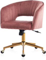Home Office Chair Swivel Velvet Desk Chair, Vanity Chair with 360