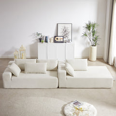 Modern Chenille Upholstered Sectional Sofa Couch Set,Modular 108' L