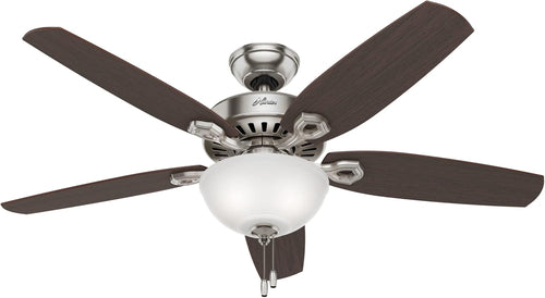 Fan Company 53090 Builder Deluxe Indoor Ceiling Fan with LED Light and