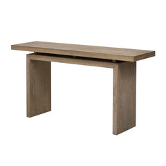 Uniquely Designed Ash Veneer Console Table, Modern Simple Style,