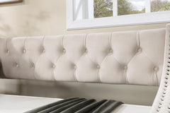 Daybed with Trundle Upholstered Tufted Sofa Bed, with Button and