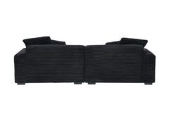 104.72-inch 4-seat large sofa with 4 throw pillows, living room sofa