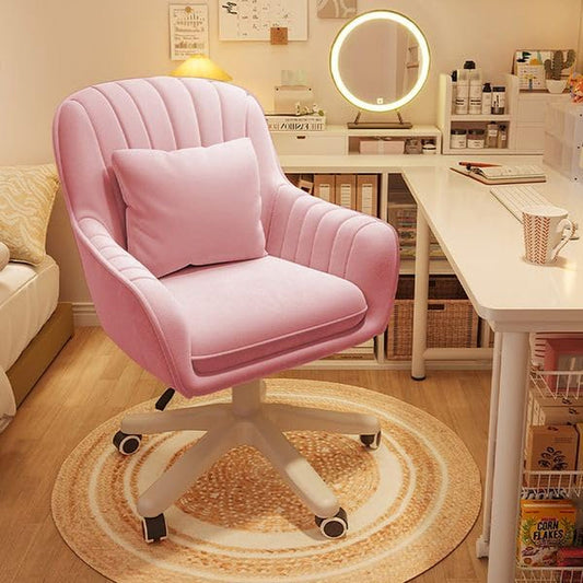 Home Office Chair Computer Chair with Mid-Back Upholstered Modern