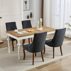 Velvet Dining Chairs Set of 4,Comfy Fabric Upholstered Accent Chairs