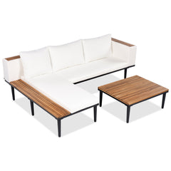 Luxury Patio Furniture Set with Removable Cushions and Coffee Table,