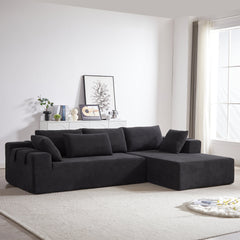 Modern Chenille Upholstered Sectional Sofa Couch Set,Modular 108' L