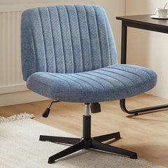 Criss Cross Chair Legged, Armless Office Desk Chair No Wheels, Swivel