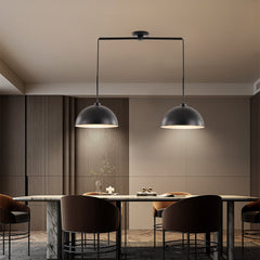 Industrial Modern Black Double Pendant Light – Adjustable Ceiling