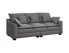 78.7"  Sofa Couch 3-Seater Sofa with Pillows Polyester Upholstery Duck
