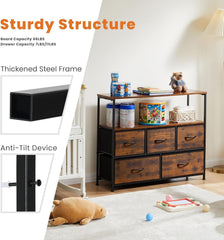 TV Stand for Bedroom, TV Dresser for 45 Inches, Media Console Table,