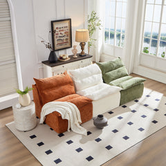 Accent Armless Chair Lazy Floor Seating, Single Sofa Lounger Leisure