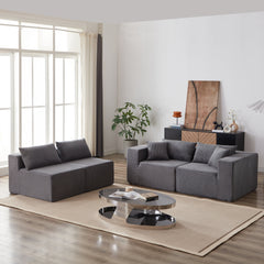 104-Inch Corduroy Modular L Shaped Sectional Sofa,Luxury Floor Couch
