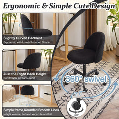 Candy Chair Armless Cute Desk Chair,Comfy Small Office Chair with