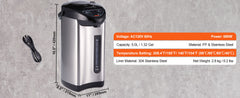 SucceBuy Hot Water Dispenser Adjustable 4 Temperatures Water Boiler and Warmer 304 Stainless Steel Countertop Water Heater 3-Way