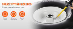 VEVOR Lawn Mower Tires with Rim 13x5-6" Tubeless Tractor Tires 2-Pack Tire and Wheel Assembly Flat-free PU Tires 3.25"-5.9"
