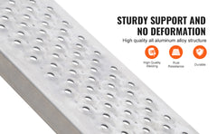SucceBuy Aluminum Ramps 880 LBS Capacity Loading Ramps for Motorcycle/Dirt Bike/Trailer/ATV/UTV/Garden Tractor/Lawn Mower, 2PCS
