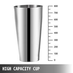 SucceBuy Commercial Milkshake Machine 800ml Stainless Steel Electric Single Head Milk Bubble Stirring Machine Smoothie Blender