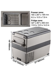 SucceBuy 20L 22L 35L 45L 55L Car Refrigerator Mini Fridge Freezer Portable Compressor Cooler 12/24V DC 110-240V Ice Box
