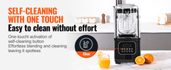 SucceBuy 2L Smoothie Blender Commercial Grade Food Fruit Processor Multifunctional Mixer Make Shakes And Crush Technology