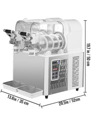 SucceBuy 3/6L 1/2 Jar Commercial Slushie Machine Slush Maker Frozen Drink Dispenser Juice Smoothie Granita Vending Machine