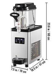 VEVOR 6L Commercial Slushy Machine Slushy Maker with Automatic Speed Control Vending Machine Drink Dispenser for Reastaurant Bar