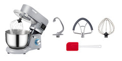 SucceBuy 5.5/7LElectric Stand Mixer with 6Speeds LCD Screen Timing Food Mixer Cream Egg Whisk Whip Dough Kneader With Steel Bowl