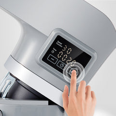 SucceBuy 5.5/7LElectric Stand Mixer with 6Speeds LCD Screen Timing Food Mixer Cream Egg Whisk Whip Dough Kneader With Steel Bowl