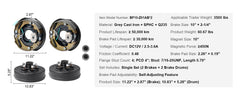 SucceBuy Trailer Hub Drum Kits Self-Adjusting Trailer Brake Assembly for 7000 lbs Axle Backing Plates Brake System Part Replace