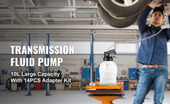 SucceBuy Transmission Fluid Pump 2 Way Manual ATF Refill System Dispenser Oil and Liquid Extractor 10 Liter Large Capacity