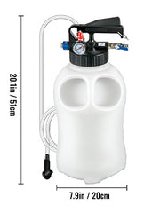 SucceBuy Transmission Fluid Pump 2 Way Manual ATF Refill System Dispenser Oil and Liquid Extractor 10 Liter Large Capacity