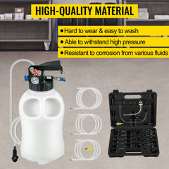 SucceBuy Transmission Fluid Pump 2 Way Manual ATF Refill System Dispenser Oil and Liquid Extractor 10 Liter Large Capacity