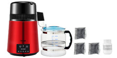 SucceBuy 4L Water Distiller Purifier Filter Dispenser Drinking Bottle Softener Temp Display Overheat Protection Home Appliance