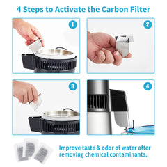 SucceBuy 4L Water Distiller Purifier Filter 1L/H Distilling Speed Dispenser Drinking Bottle Softener Touch Screen Home Appliance