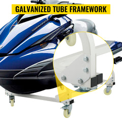 VEVOR 1000/1300LBS Watercraft PWC Dolly Jet Ski Stand Yacht Cart Boat Storage Trailer for Ski Fishing Boat Sailboat